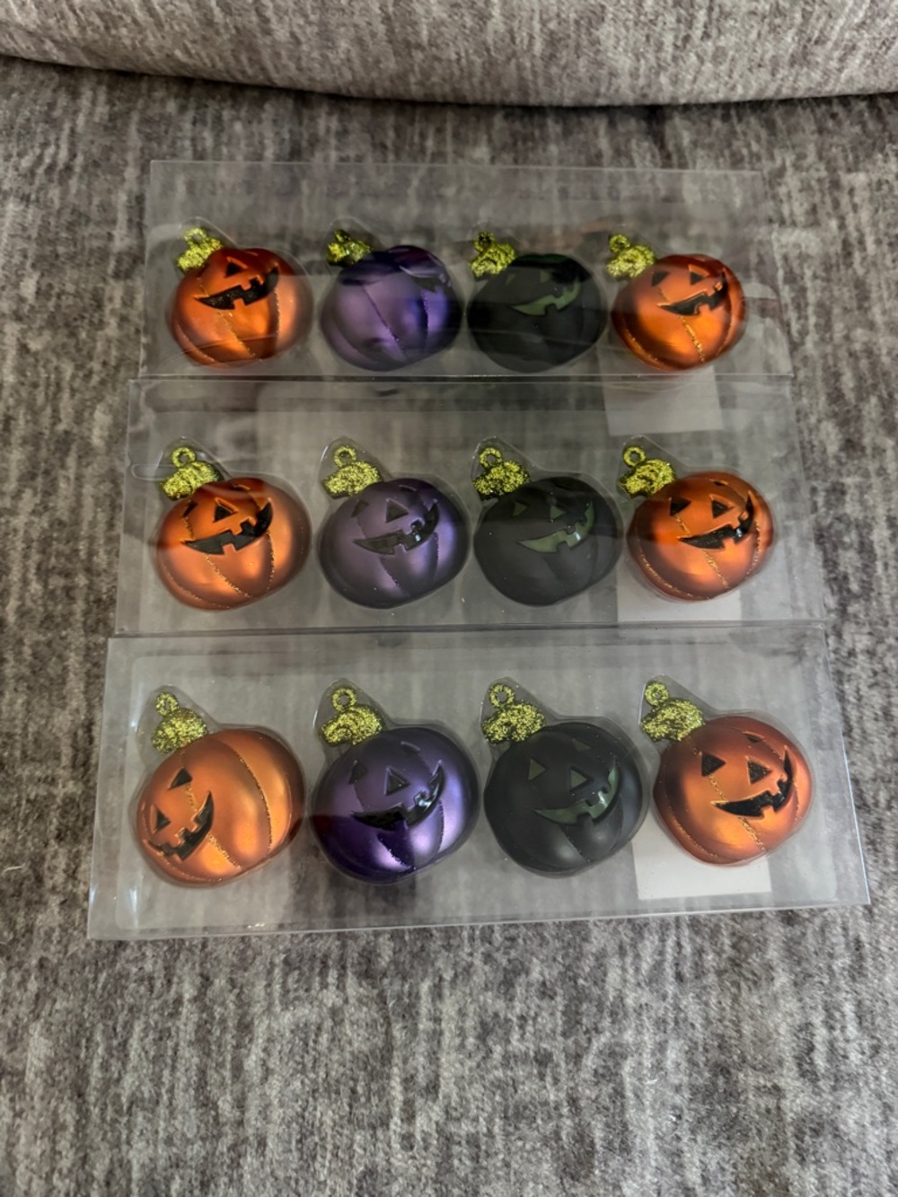 Halloween Jack-O'-Lantern Pumpkin Ornament Set from Michaels Decor Decorations